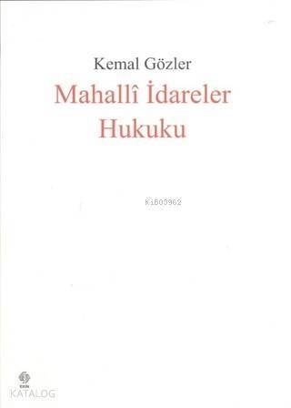 Mahalli İdareler Hukuku - 1