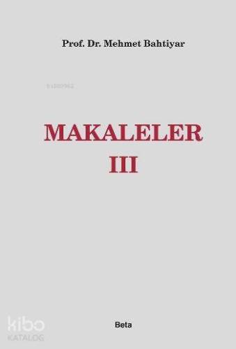 Makaleler III - 1