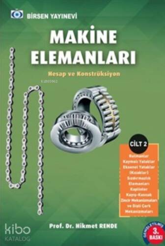 Makine Elemanları Cilt - 2 ;Hesap ve Konstrüksiyon - 1