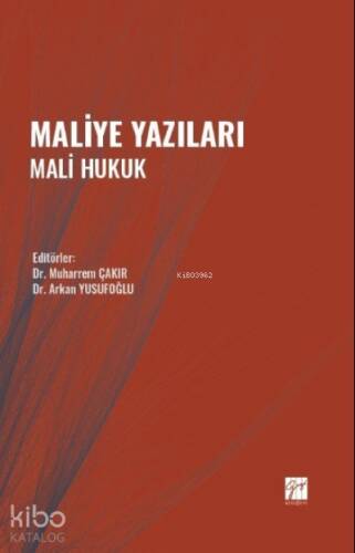 Maliye Yazıları Mali Hukuk - 1