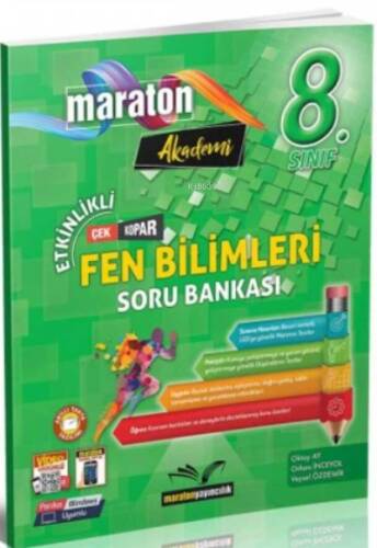 Maraton Yayıncılık Maraton Akademi 8.Sınıf Etkinlikli Fen Bilimleri Soru Bankası - 1