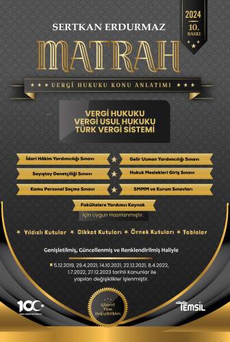 Matrah Vergi Hukuku Konu Anlatımı Vergi Hukuku – Vergi Usul Hukuku – Türk Vergi Sistemi - 1