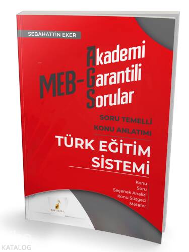 MEB – AGS Türk Eğitim Sistemi Soru Temelli Konu Anlatımı - 1