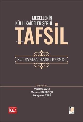 Mecellenin Külli Kaideler Şerhi Tafsil Süleyman Hasbi Efendi - 1