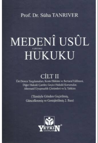 Medenî Usûl Hukuku Cilt II - 1