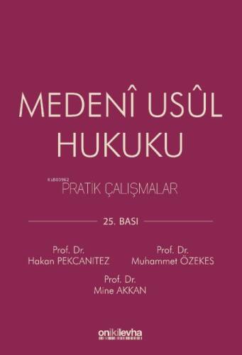 Medenî Usûl Hukuku;Pratik Çalışmalar - 1