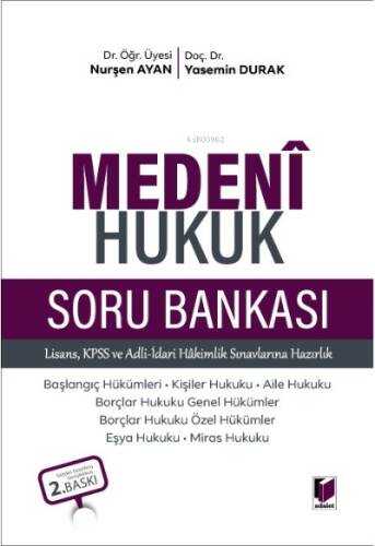 Medeni Hukuk Soru Bankası - 1