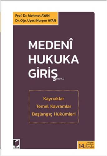 Medeni Hukuka Giriş - 1