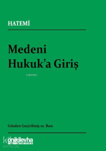 Medeni Hukuka Giriş - 1