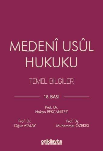 Medeni Usul Hukuku Temel Bilgiler - 1