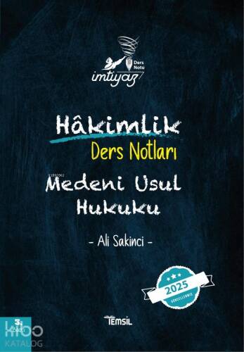 Medeni Usul Hukuku;Hakimlik Ders Notları - 1