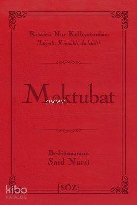 Mektubat (Çanta Boy); Risale-i Nur Külliyatından Lügatlı, Kaynaklı, İndeksli - 1