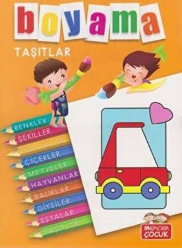 Mercek Boyama Renkler,Şekiller(10 Kitap) - 1