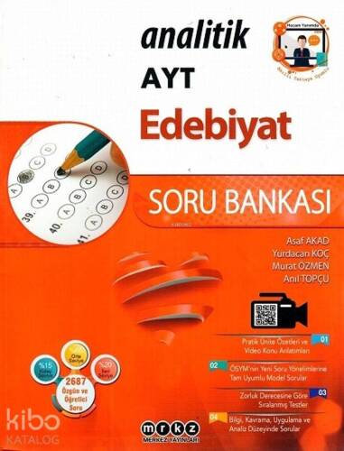  Merkez Yayınları AYT Edebiyat Analitik Soru Bankası Merkez - 1