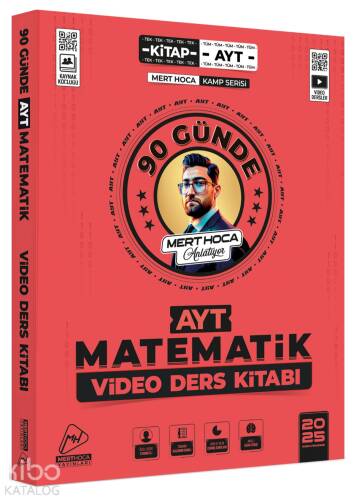 Mert Hoca Yayınları 2025 90 Günde AYT Matematik Kampı Video Ders Kitabı - 1