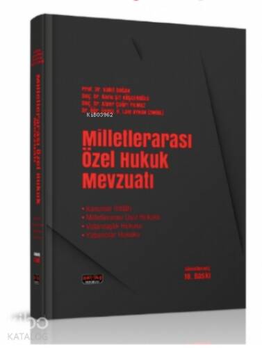 Milletlerarası Özel Hukuk Mevzuatı - 1