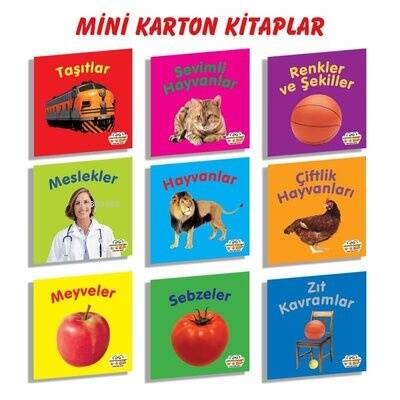 Mini Karton Kitaplar 9 Kitap Set - 1