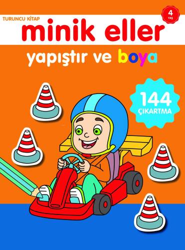 Minik Eller Yapıştır ve Boya;Turuncu Kitap - 1