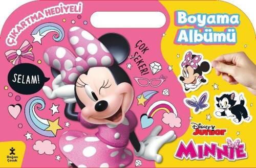 Minnie Çıkartma Hediyeli Boyama Albümü - 1