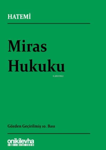 Miras Hukuku - 1