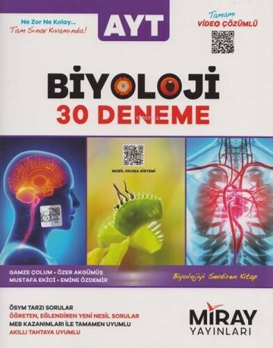 Miray Yayınları AYT Biyoloji 30 Deneme - 1