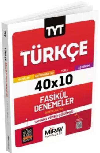 Miray Yayınları TYT Türkçe 40 x 10 Fasikül Denemeler - 1