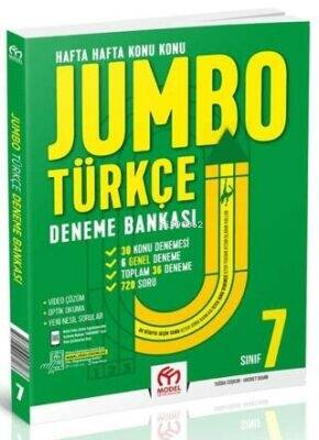 Model Eğitim Yayıncılık 7. Sınıf Jumbo Türkçe Deneme Bankası - 1