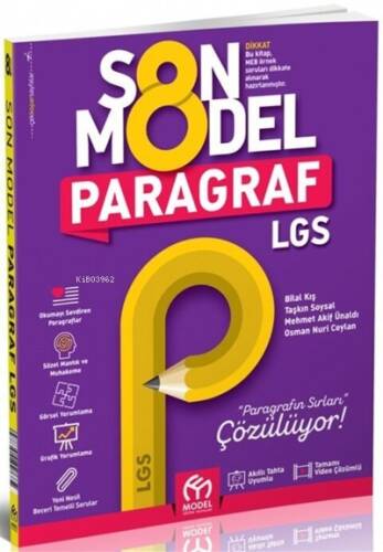 Model Eğitim Yayınları 8.Sınıf Son Model Paragraf Soru Bankası - 1