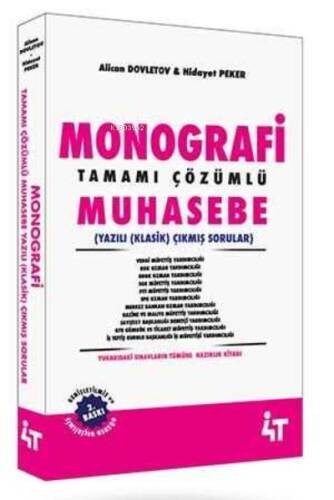 Monografi Tamamı Çözümlü Muhasebe Yazılı (Klasik) Çıkmış Sorular - 1