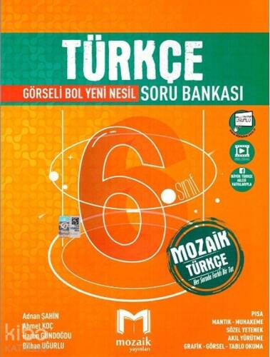 Mozaik Yayınları 6. Sınıf Türkçe Görseli Bol Yeni Nesil Soru Bankası Mozaik - 1