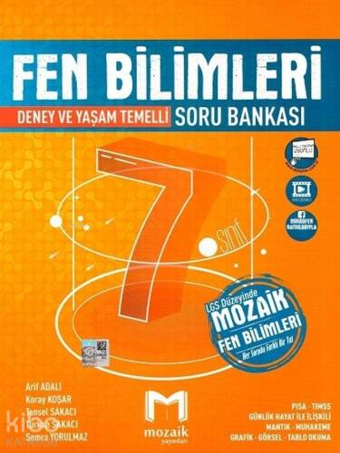 Mozaik Yayınları 7. Sınıf Fen Bilimleri Deney ve Yaşam Temelli Soru Bankası Mozaik - 1