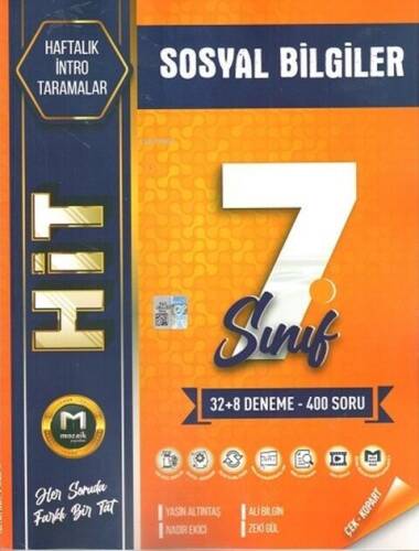 Mozaik Yayınları 7. Sınıf Sosyal Bilgiler Hit 40 lı Deneme - 1