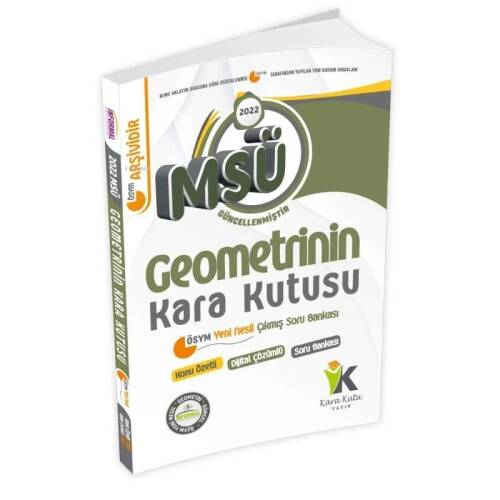 MSÜ Geometrinin Kara Kutusu Konu Özetli Dijital Çözümlü Çıkmış Soru Bankası - 1