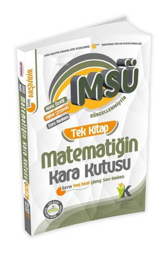 MSÜ Matematiğin Kara Kutusu Tek Kitap Konu Özetli Dijital Çözümlü Çıkmış Soru Bankası - 1