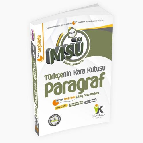 MSÜ Türkçenin Kara Kutusu Paragraf Konu Özetli Dijital Çözümlü Çıkmış Soru Bankası - 1