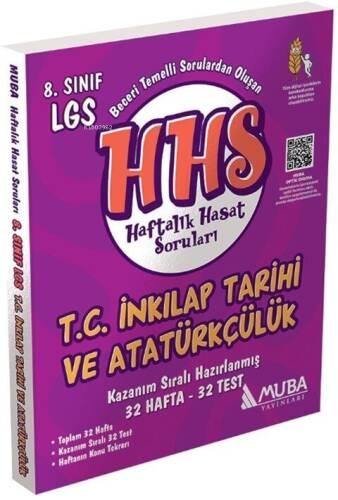 Muba Yayınları 8. Sınıf T.C. İnkılap Tarihi ve Atatürkçülük Haftalık Hasat Soruları - 1