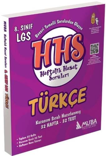 Muba Yayınları 8. Sınıf Türkçe Haftalık Hasat Soruları - 1