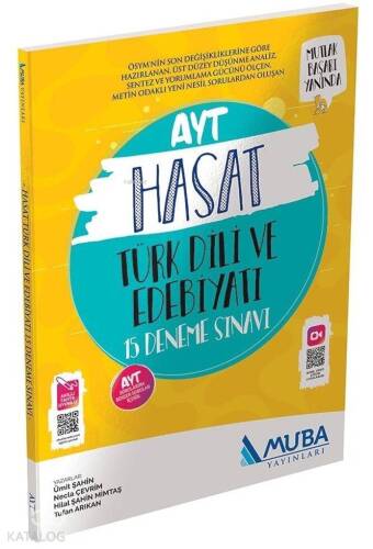 Muba Yayınları AYT Türk Dili ve Edebiyatı Hasat 15li Deneme Sınavı 2020 Özel Muba - 1