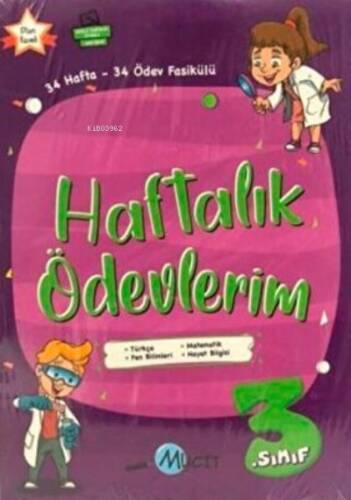 Mucit Yayınları 3. Sınıf Haftalık Ödevlerim - MA - 1