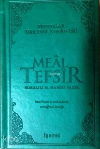 Muhtasar Hak Dini Kur'an Dili Meal Tefsir; Küçük Boy - Yeşil - 1