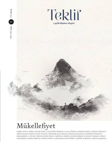 Mükellefiyet - Teklif Ocak 1. Sayı;2 Aylık Düşünce Dergisi - 1