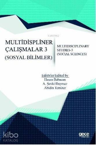 Multidispliner Çalışmalar 3 (Sosyal Bilimler) - 1