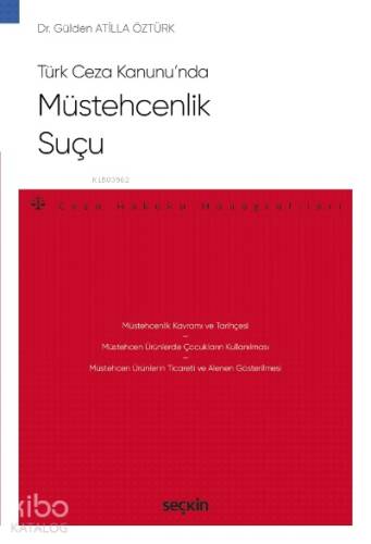 Müstehcenlik Suçu;– Ceza Hukuku Monografileri – - 1