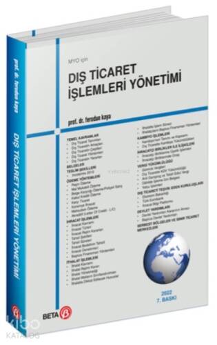 MYO İçin Dış Ticaret İşlemleri Yönetimi - 1