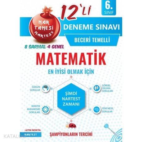 Nartest Yayınları 6. Sınıf Matematik 12li Deneme Sınavı Nartest - 1