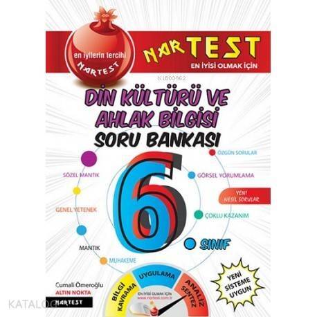 Nartest Yayınları 6. Sınıf Süper Zeka Din Kültürü ve Ahlak Bilgisi Soru Bankası Nartest - 1