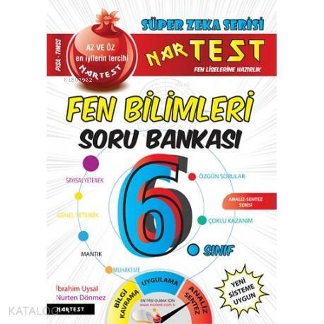 Nartest Yayınları 6. Sınıf Süper Zeka Fen Bilimleri Soru Bankası Nartest - 1