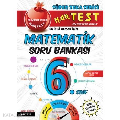 Nartest Yayınları 6. Sınıf Süper Zeka Matematik Soru Bankası Nartest - 1