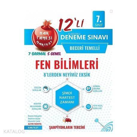 Nartest Yayınları 7. Sınıf Fen Bilimleri Nar Tanesi 12 li Deneme Sınavı Nartest - 1