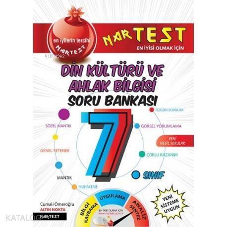 Nartest Yayınları 7. Sınıf Süper Zeka Din Kültürü ve Ahlak Bilgisi Soru Bankası Nartest - 1